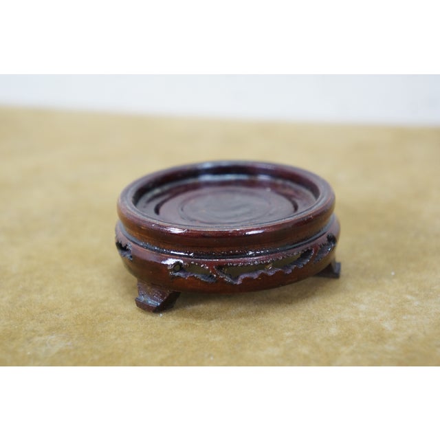 Red Vintage Chinese Brass Cloisonne Enamel Cherry Blossom Bud Vase Urn 6" For Sale - Image 8 of 12