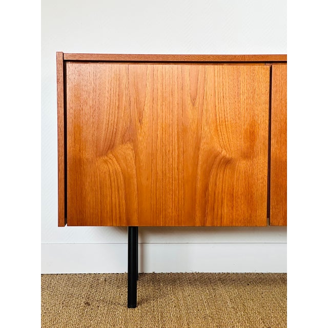 Minimalist Scandinavian Teak Sideboard, 1960s For Sale - Image 12 of 15