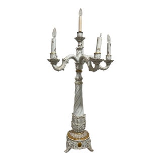 Vintage 1940s Large Candelabra For Sale