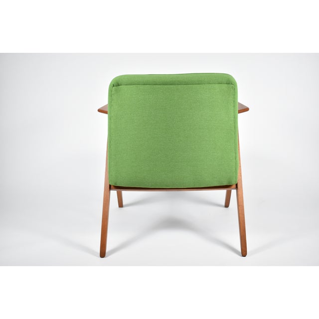 Bunny Armchair in Green Fabric, 1960s For Sale - Image 9 of 18