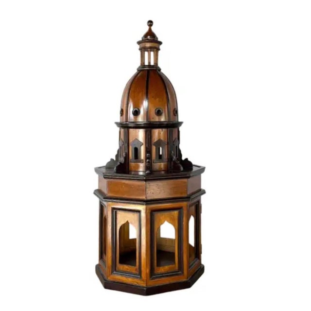 Early 20th Century Italian Renaissance Style Wooden Architectural Model of Domed Church For Sale - Image 5 of 15