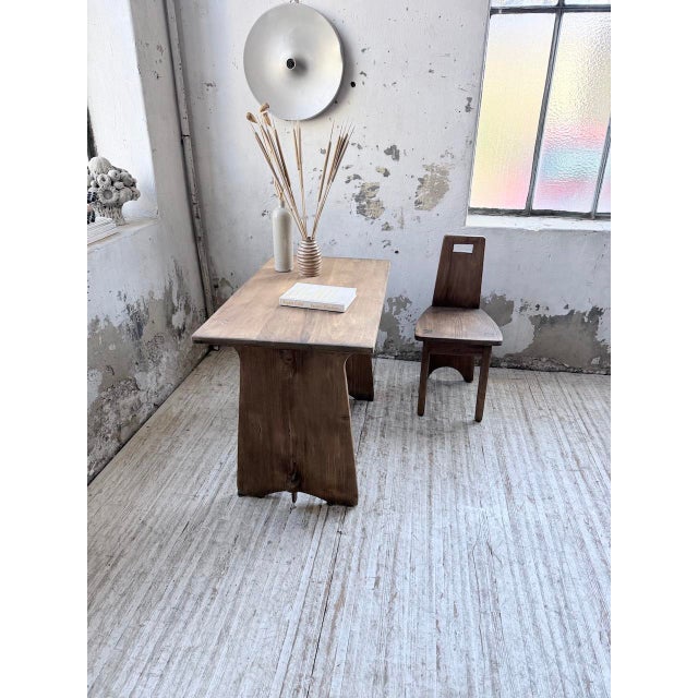 Brutalist Office Chair and Desk, 1950s, Set of 2 For Sale - Image 13 of 18