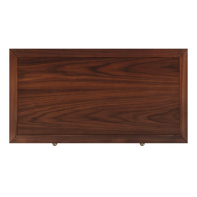 Brown Nora 34 in. W Wood 3 Drawer Chest, Walnut For Sale - Image 8 of 9