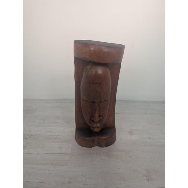 African Wooden Sculpture, 1980s, Wood For Sale - Image 10 of 10