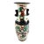 Antique Japanese Satsuma-Style Warrior Vase With Sculpted Handles and Crackle Glaze For Sale