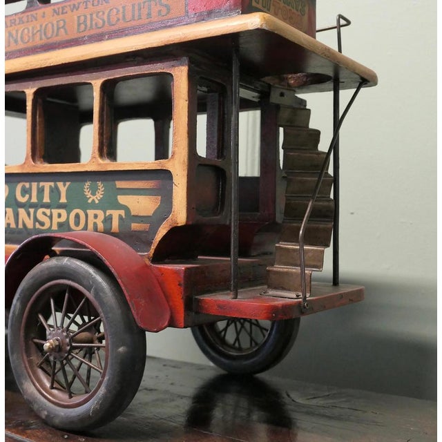 Vintage Model Double Decker Bus, 1970 For Sale - Image 3 of 9