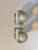 Pair of Ceramic Perfume Bottles, Pastel Green and White For Sale - Image 4 of 8