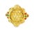 14K Yellow Gold Diamond, Emerald & Ruby Designer Ring Exquisite 14K Yellow Gold Diamond, Emerald & Ruby Designer Ring...