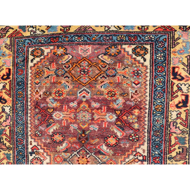 Antique Persian Fine Persian Malayer All-Over Design 3'9 X 8'0 For Sale In Atlanta - Image 6 of 13
