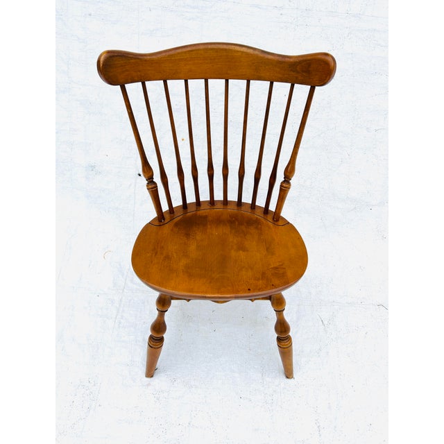 Vintage Ethan Allen Spindle-back Windsor Dining Chaor