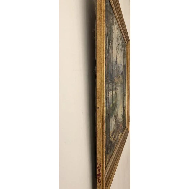 Laure Stella Bruni, Lac et Montagnes, Oil on Canvas, Framed For Sale - Image 9 of 11