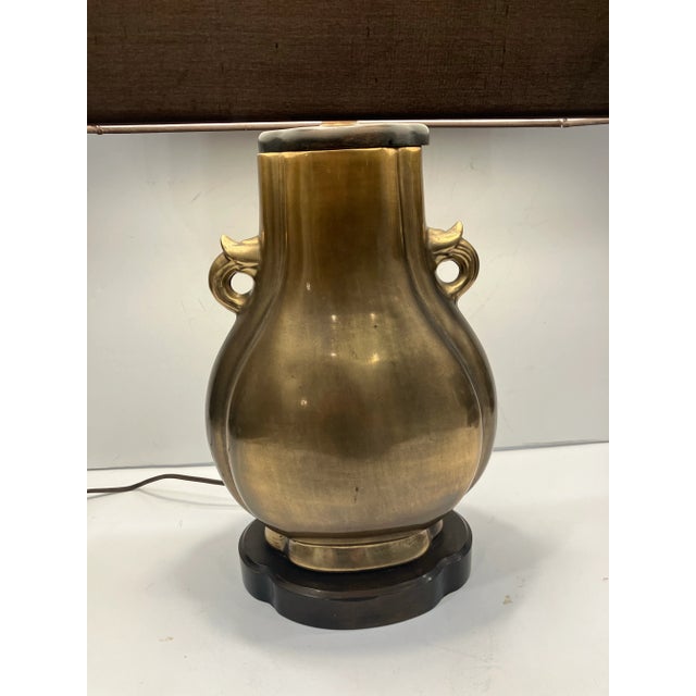 Metal 80’s Frederick Cooper Lamp For Sale - Image 7 of 10