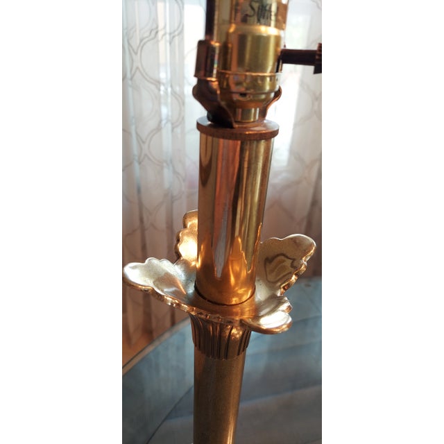 Late 20th Century Brass Stiffel Tulip Lamp For Sale In Miami - Image 6 of 11