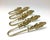 Vintage set of 4 Brass Tie Backs.. 6 1/2“ x one and 1/2“ x 2“ They are in wonderful gently used age-appropriate condition.