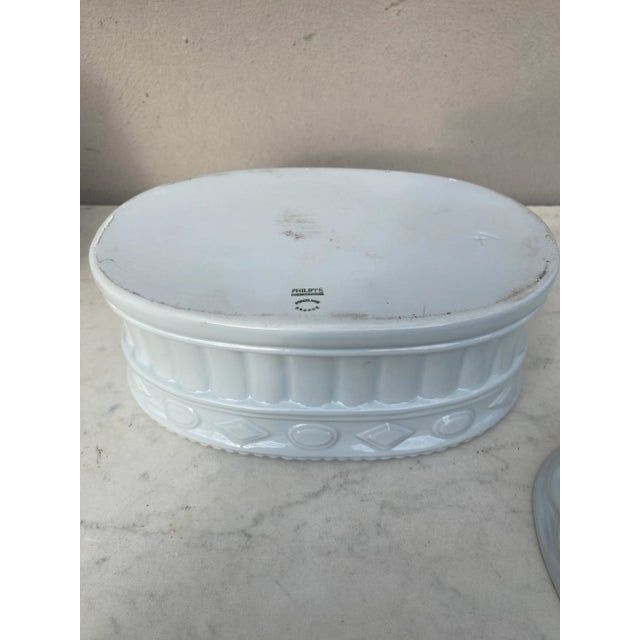 French Trompe l'Oeil White Porcelain Duck Pâté Tureen For Sale In Austin - Image 6 of 6