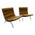 Pair of Milo Baughman Scoop Chairs With Label Mid Century Modern For Sale