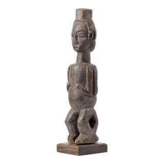 Early 20th Century Yaka Janus Wood Figure For Sale
