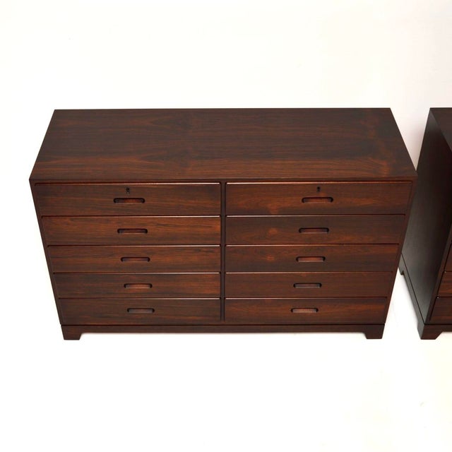 1960s Vintage Danish Chests by Kai Winding, 1960s, Set of 2 For Sale - Image 5 of 13