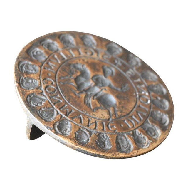 19th Century Bronze Seal of the County of Namur, Belgium For Sale - Image 4 of 5