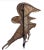 Metal Extra Large 19th Century Eagle Silhouette Copper-Washed Iron Weathervane For Sale - Image 7 of 10