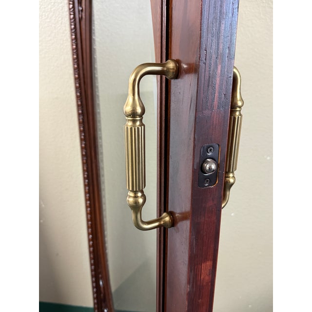 Ornately Carved Wood Door With Beveled Oval Glass For Sale - Image 12 of 16