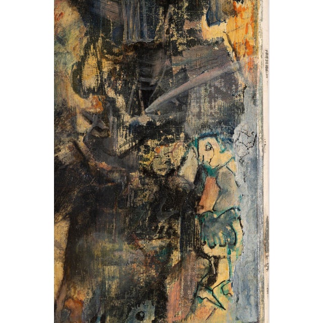 Pierre Henry, Faces, 1970s, Oil on Canvas For Sale - Image 8 of 17