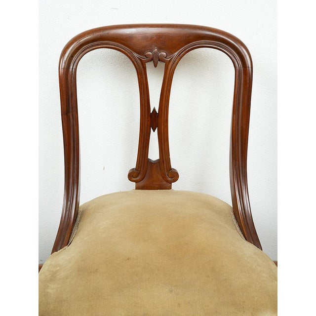 Victorian Solid Mahogany Chairs. England, 19th Century, Set of 6 For Sale - Image 6 of 8