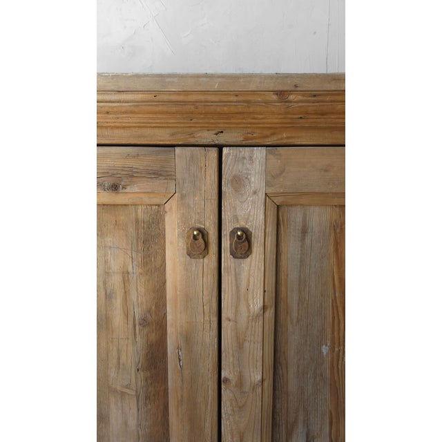 Antique Rustic European Distressed Wood Cabinet For Sale - Image 10 of 13