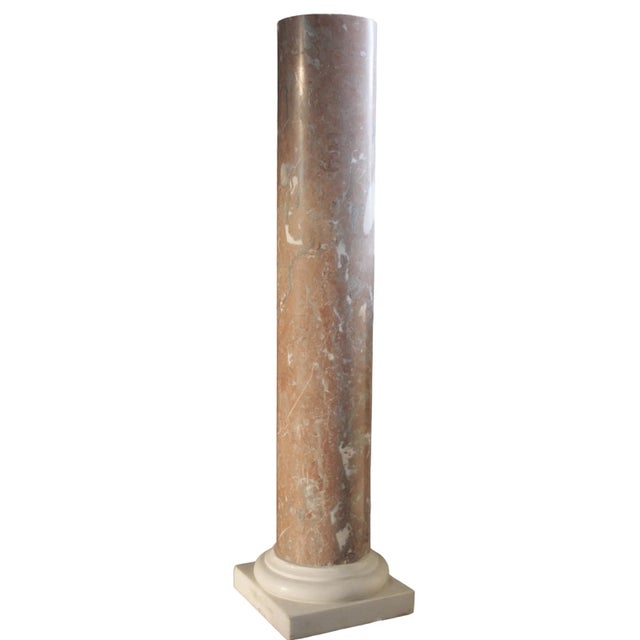 Italian Marble Pedestal, 1800s For Sale - Image 4 of 4