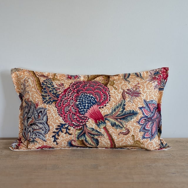 Not Yet Made - Made To Order Pierre Frey Le Grand Corail Lumbar Pillow in Rouge Fond Bis For Sale - Image 5 of 6