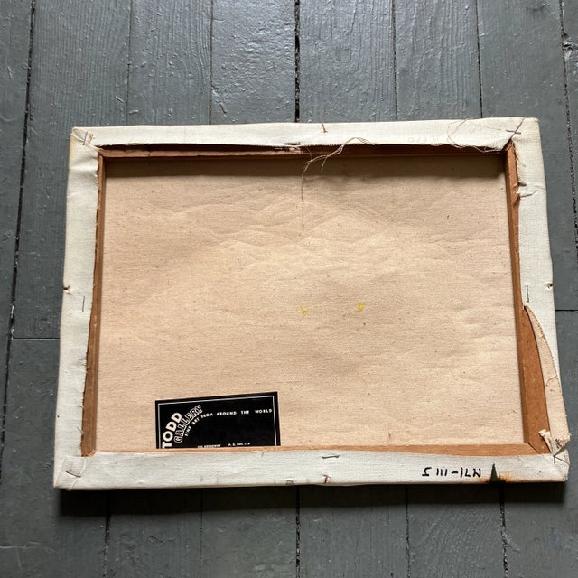 1960’s Original Still Life Floral Painting by Robert Cox For Sale - Image 4 of 4
