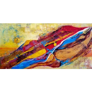 2022 Sherry Krulle- Beaton Abstract Landscape Titled, "Earth's Montage" For Sale