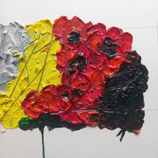 Contemporary Organic Modern Original Floral Painting by Diane Grant / Botanical / Herbarium / Flower / Unframed For Sale - Image 3 of 4