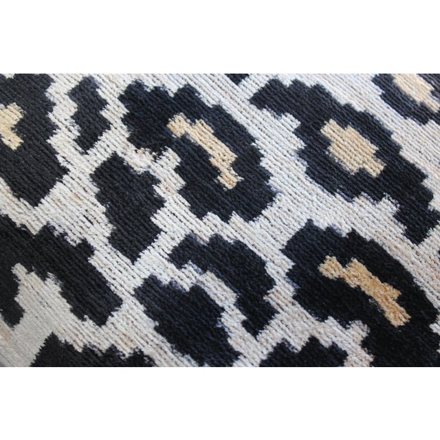 Contemporary Silk Velvet Ikat Pillow Cover Bohemian Pillow For Sale - Image 4 of 9