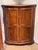French 18th Century French Walnut Bowfront Corner Cabinet For Sale - Image 3 of 8