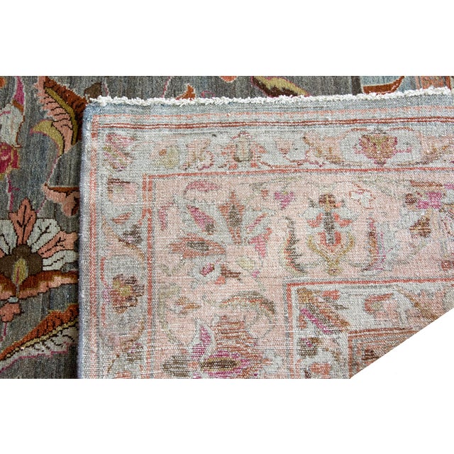 Early 20th Century Persian Mehraban Rug For Sale - Image 14 of 15