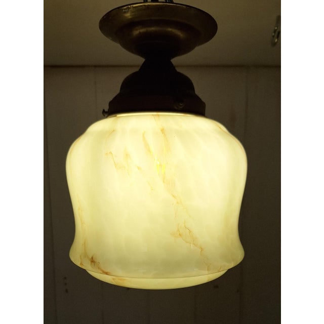 1920s Vintage Art Deco Ceiling Lamp, 1920s For Sale - Image 5 of 7