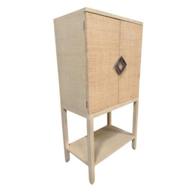 Contemporary Modern Wooden Bar Cabinet For Sale - Image 3 of 4