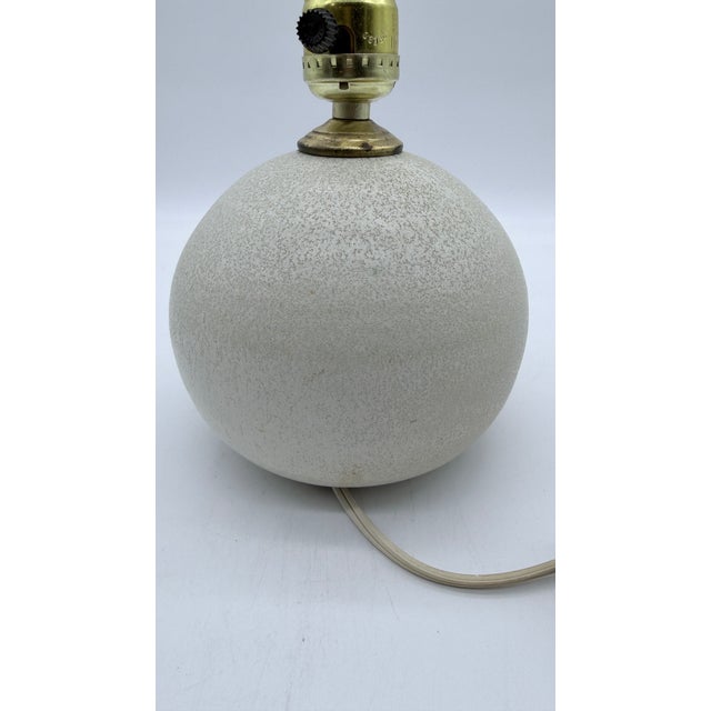Ceramic Vintage Steve & Miky Cunningham Studio Pottery Sphere Ball Lamp, Iowa, Circa 1980s–1990s For Sale - Image 7 of 15