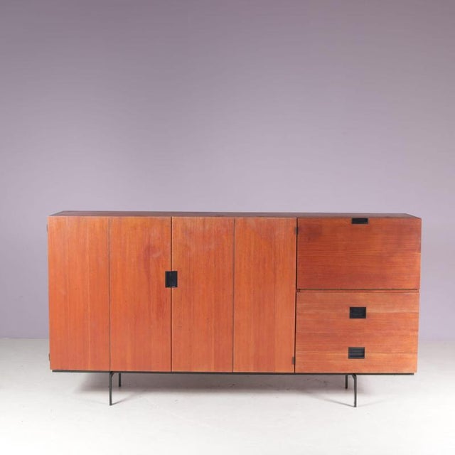 Wood Japanese Series Model Cu08 Cabinet by Cees Braakman for Pastoe, Netherlands, 1950s For Sale - Image 7 of 11