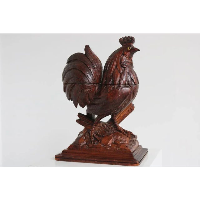 Antique Black Forest Rooster Inkwell, 1880 For Sale - Image 9 of 10