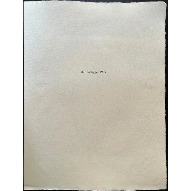 1970s Giorgio Morandi, Landscape, 1959-1973, Lithograph For Sale - Image 5 of 11