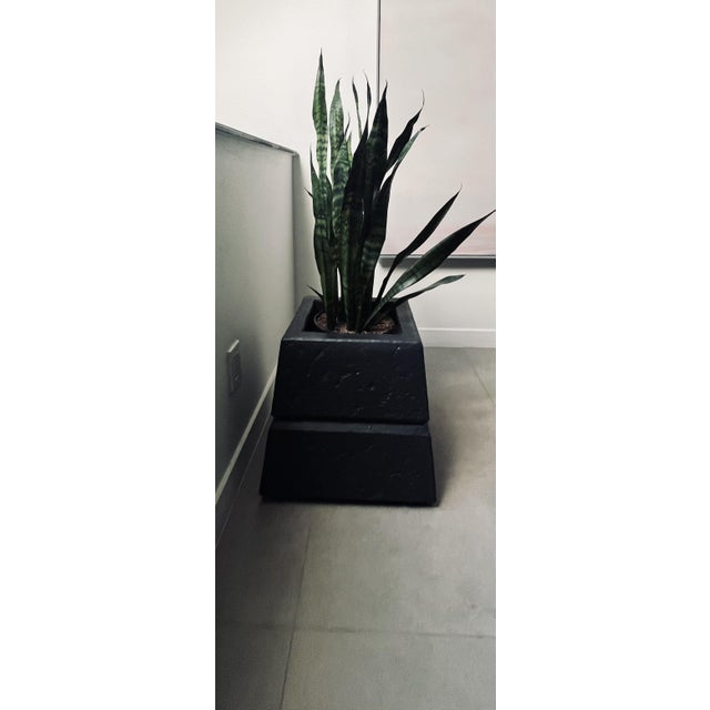 Sculpture Materials 1980s Large Post Modern Planter For Sale - Image 7 of 7