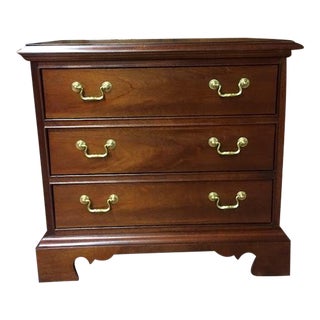 Vintage Mahogany Three Drawer Chest, Nightstand Chest For Sale