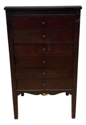 Antique Oak Wood Vintage Nightstand Traditional American Rustic Cabinet