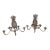 Pair of Global Views Regency Gold Gilt 4 Light Pineapple Sconces For Sale