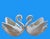 Vintage Ceramic Swan Centerpiece/Cachepot - A Pair For Sale In Miami - Image 6 of 11