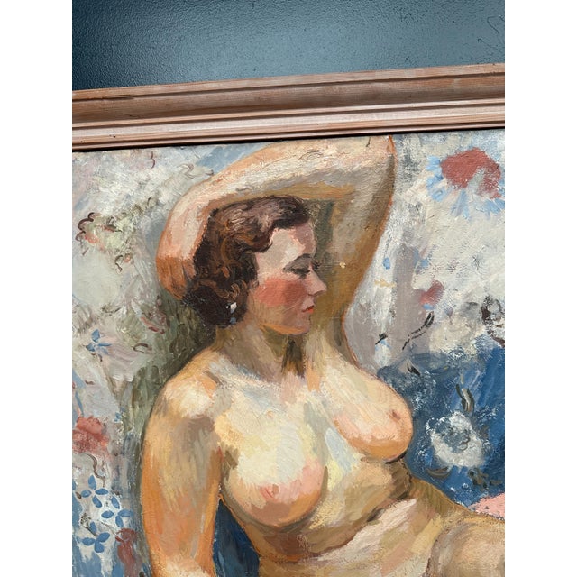 Hugo Linér, Nude Study, 1950s, Oil on Canvas, Framed For Sale - Image 5 of 18