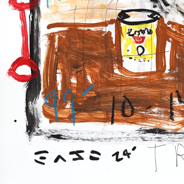Cowboy in Disguise - Original Western Pop Street Art Acrylic Painting on Cardstock by Gary John For Sale In Los Angeles - Image 6 of 6