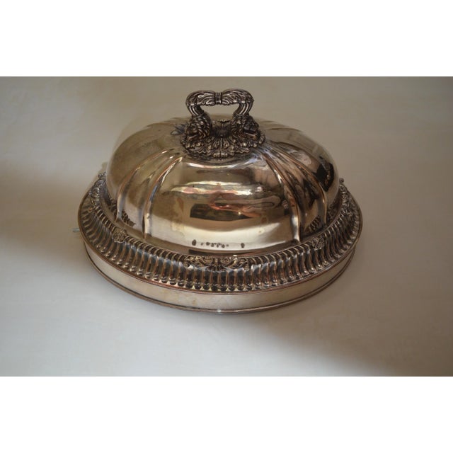 Antique French Silver-Plated Cloche For Sale - Image 3 of 7